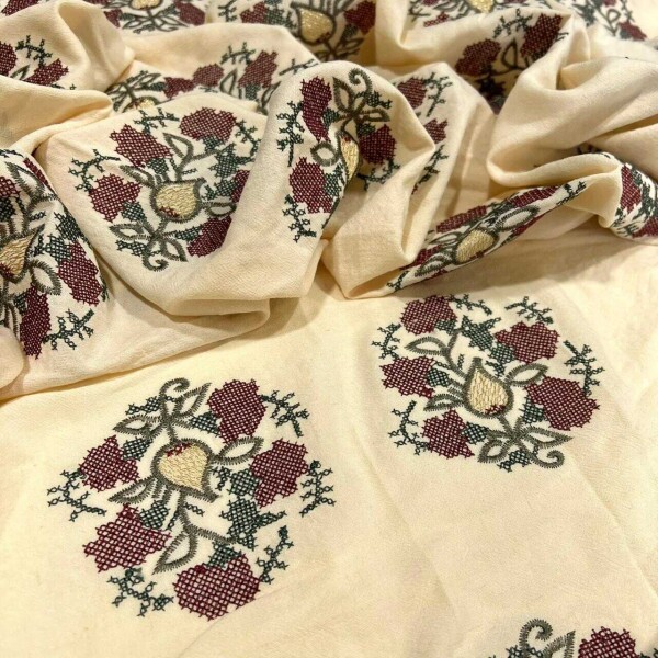 VISCOSE BORDADA - PONTO CRUZ