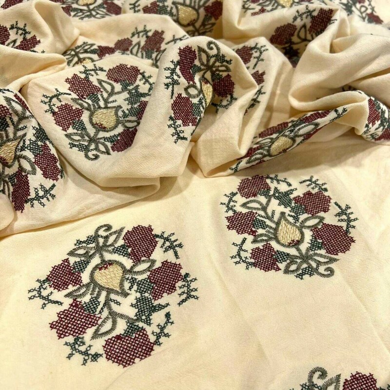 VISCOSE BORDADA - PONTO CRUZ VISCOSE BORDADA - PONTO CRUZ