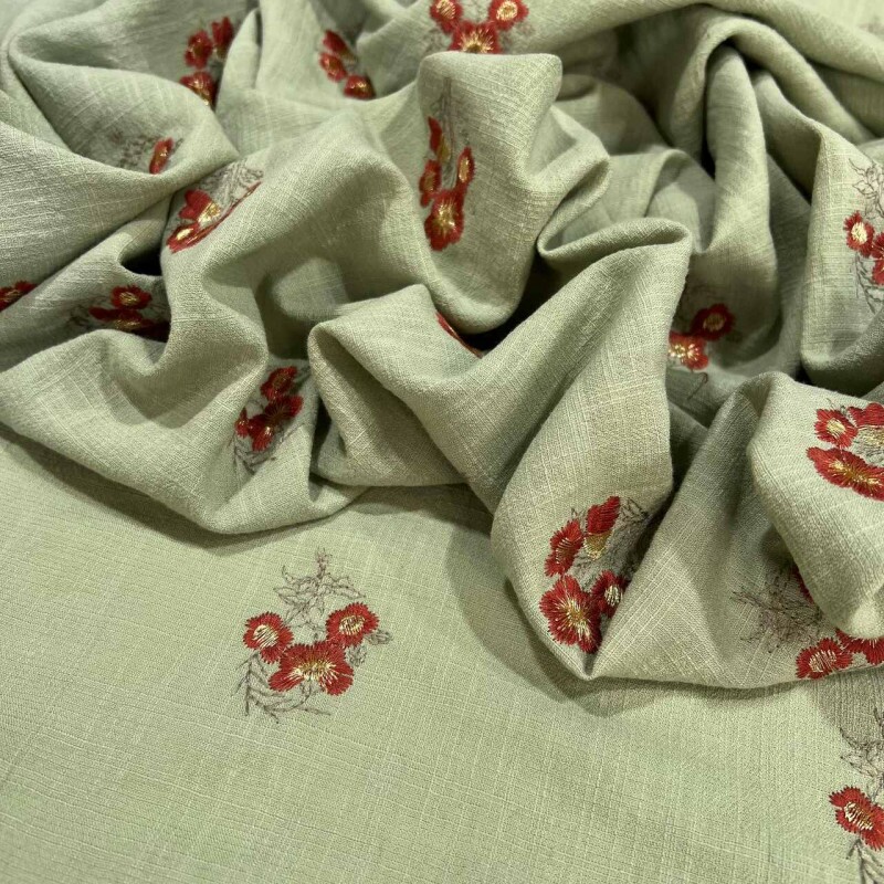 CAMBRAIA ERVA DOCE - BORDADA CAMBRAIA ERVA DOCE - BORDADA