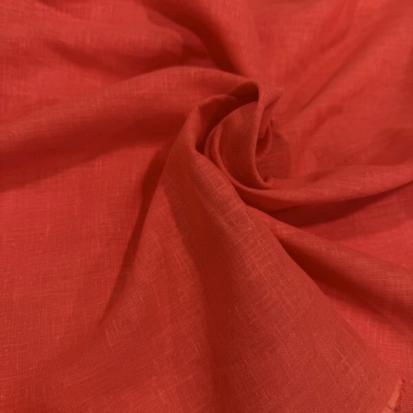 CAMBRAIA DE LINHO PÁPRICA - 55%Linho 45%Viscose CAMBRAIA DE LINHO PÁPRICA - 55%Linho 45%Viscose