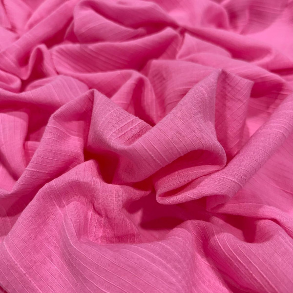 CAMBRAIA BORDADA CAMÉLIA ROSA - 100%ALGODÃO