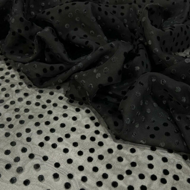 CHIFFON POÁ DEVORÊ DE VELUDO
