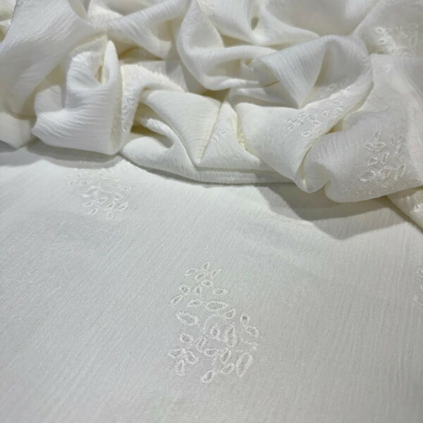 CREPE DE VISCOSE OFF - BORDADO