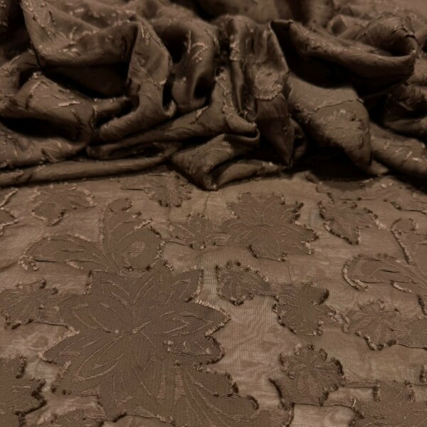DEVORÊ FLORAL CACAU - 89%Viscose 11%Poliamida