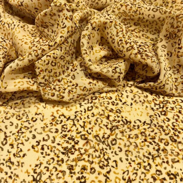 GEORGETTE DE VISCOSE -  MINI ANIMAL PRINT