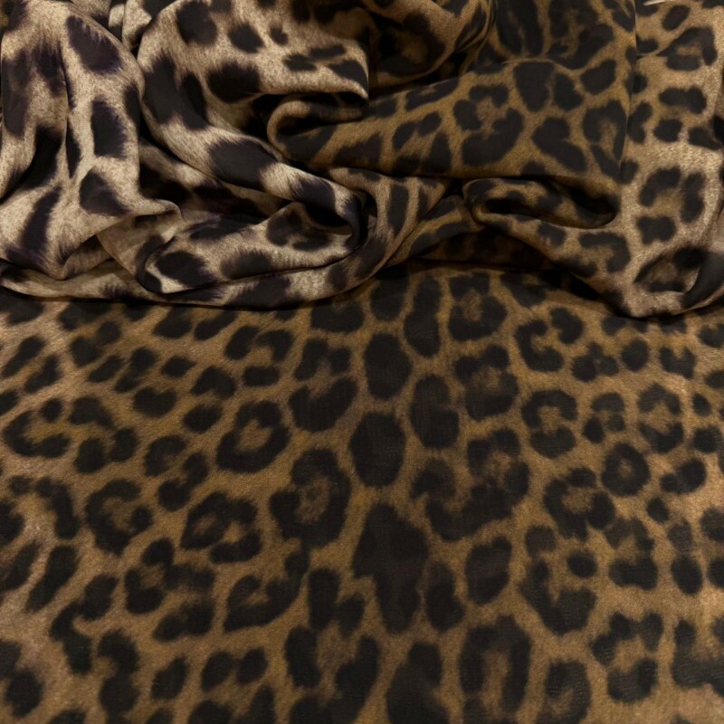 GEORGETTE DE VISCOSE - LEOPARDO GEORGETTE DE VISCOSE - LEOPARDO