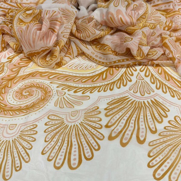 GEORGETTE DE VISCOSE - BARRADO GEORGETTE DE VISCOSE - BARRADO