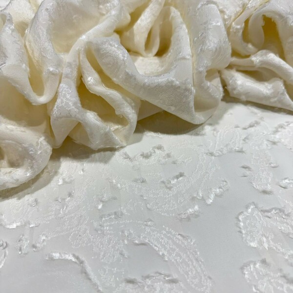 GEORGETTE DE VISCOSE - DEVORÊ OFF GEORGETTE DE VISCOSE - DEVORÊ OFF