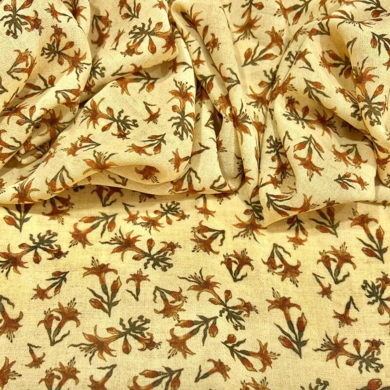 GEORGETTE DE VISCOSE -  LIBERTY MANTEIGA