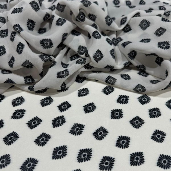 GEORGETTE DE VISCOSE - GRAVATARIA OFF