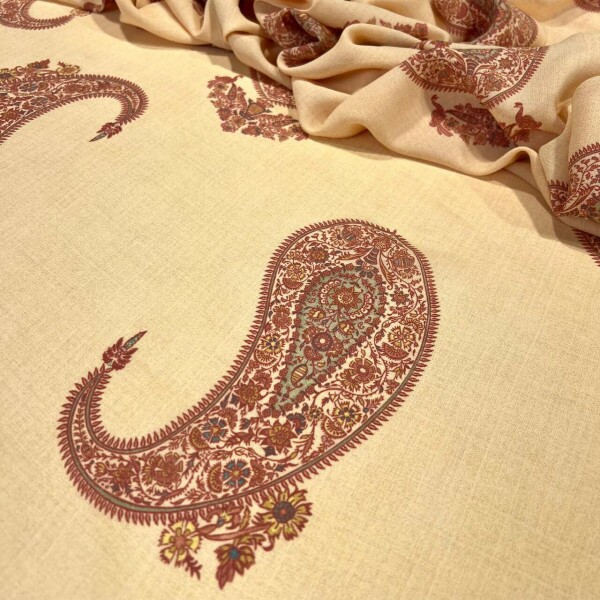 GEORGETTE DE VISCOSE -  PAISLEY COMPOSÊ GRANDE