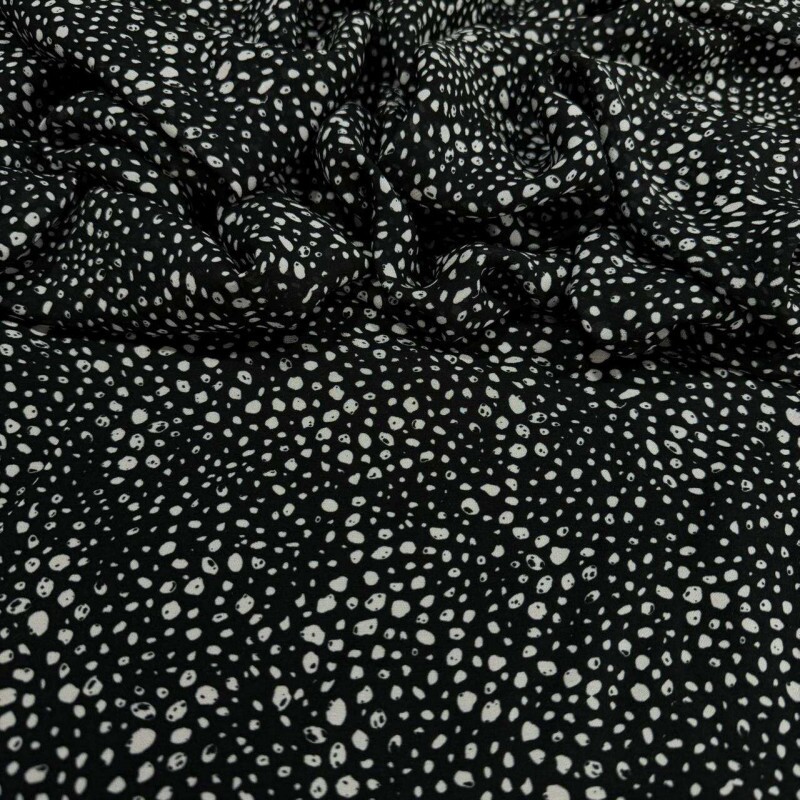 GEORGETTE DE VISCOSE - MINI POÁ ESTILIZADO