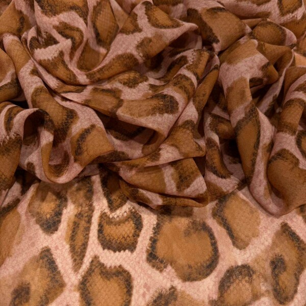 GEORGETTE DE VISCOSE -  ANIMAL PRINT