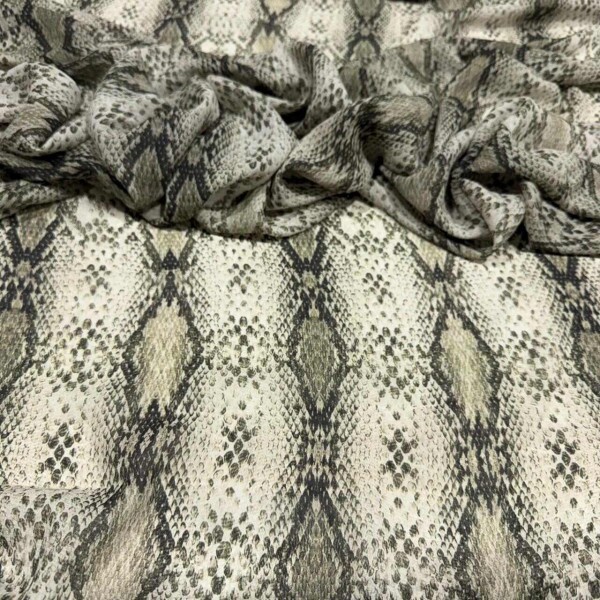 GEORGETTE DE VISCOSE - SERPENTE GEORGETTE DE VISCOSE - SERPENTE