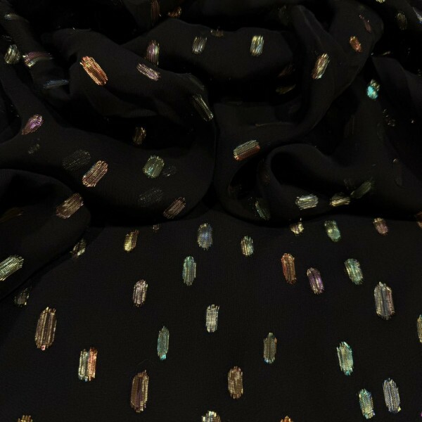 GEORGETTE DE VISCOSE - FOIL COLORIDO