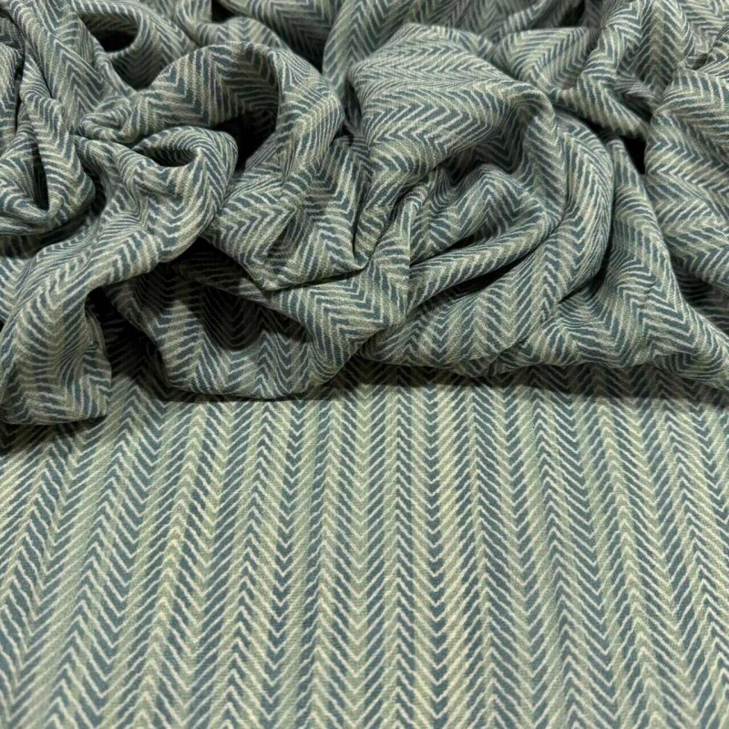 GEORGETTE DE VISCOSE - LISTRADO TURQUESA MF GEORGETTE DE VISCOSE - LISTRADO TURQUESA MF