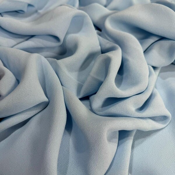 GEORGETTE DE VISCOSE - AZUL PASTEL