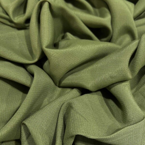 CREPE GRANULADO OLIVA - 100%VISCOSE