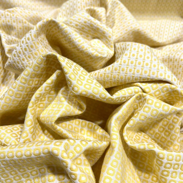 JACQUARD DE ALGODÃO DUPLA FACE - AMARELO MANTEIGA JACQUARD DE ALGODÃO DUPLA FACE - AMARELO MANTEIGA