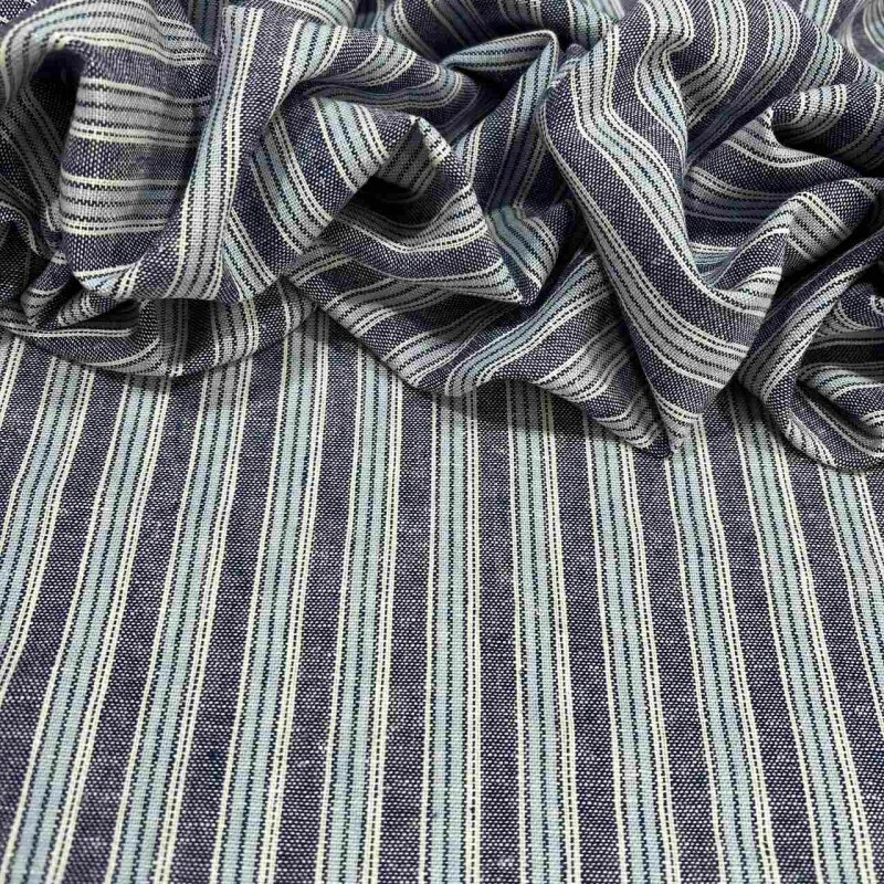 LINHO LISTRADO JEANS - FIO TINTO