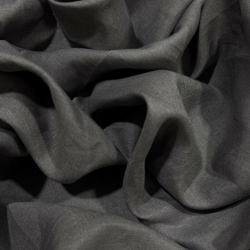 LINHO PURO CINZA ESCURO - 100%LINHO