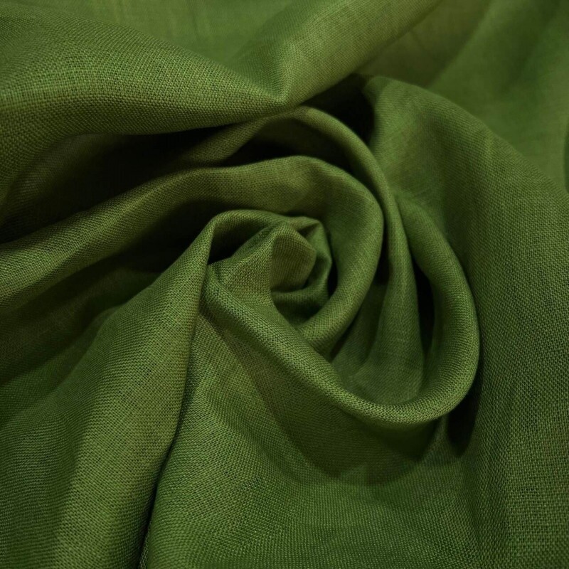 LINHO PURO VERDE FLORESTA - 100%LINHO   