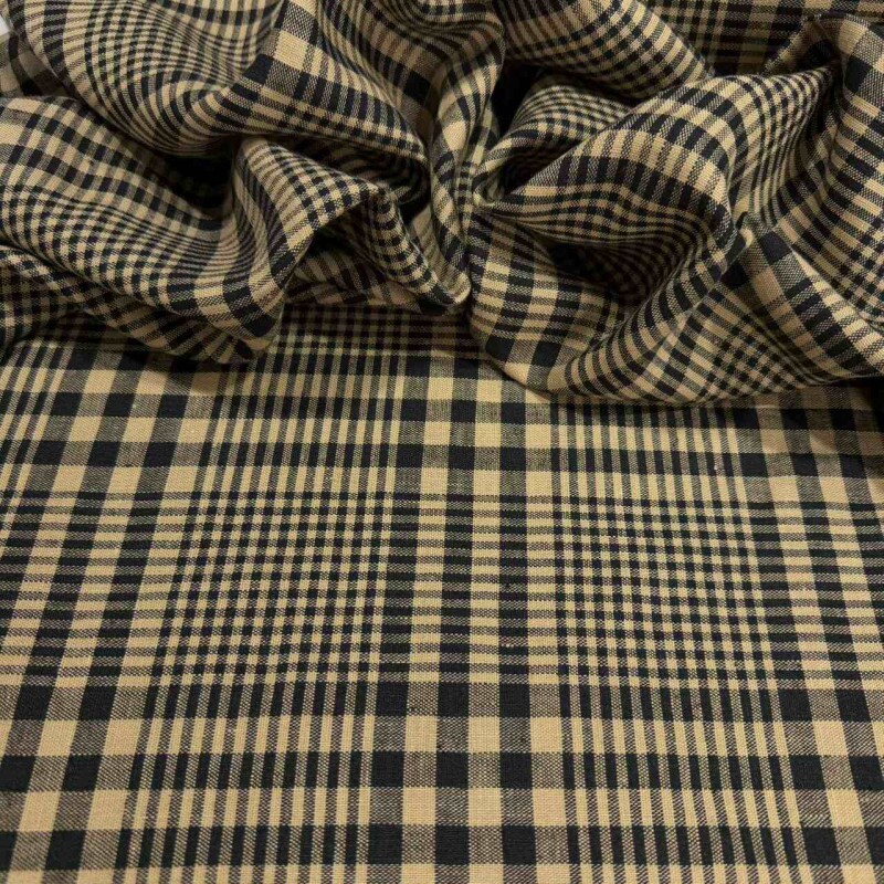 LINHO PURO XADREZ  - 100%LINHO   