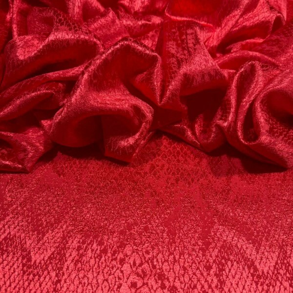 VISCOSE LUMINOUS BROCADA - VERMELHO TOMATE
