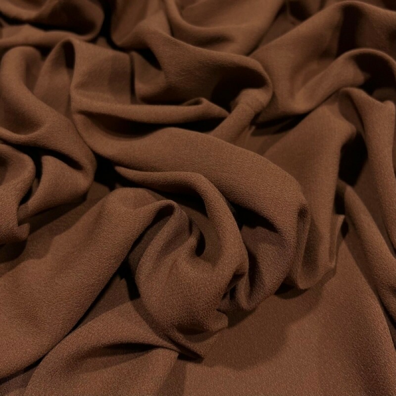 CORTE ÚNICO 0,80cm CREPE MARROQUINO CHOCOLATE - 100%VISCOSE CORTE ÚNICO 0,80cm CREPE MARROQUINO CHOCOLATE - 100%VISCOSE