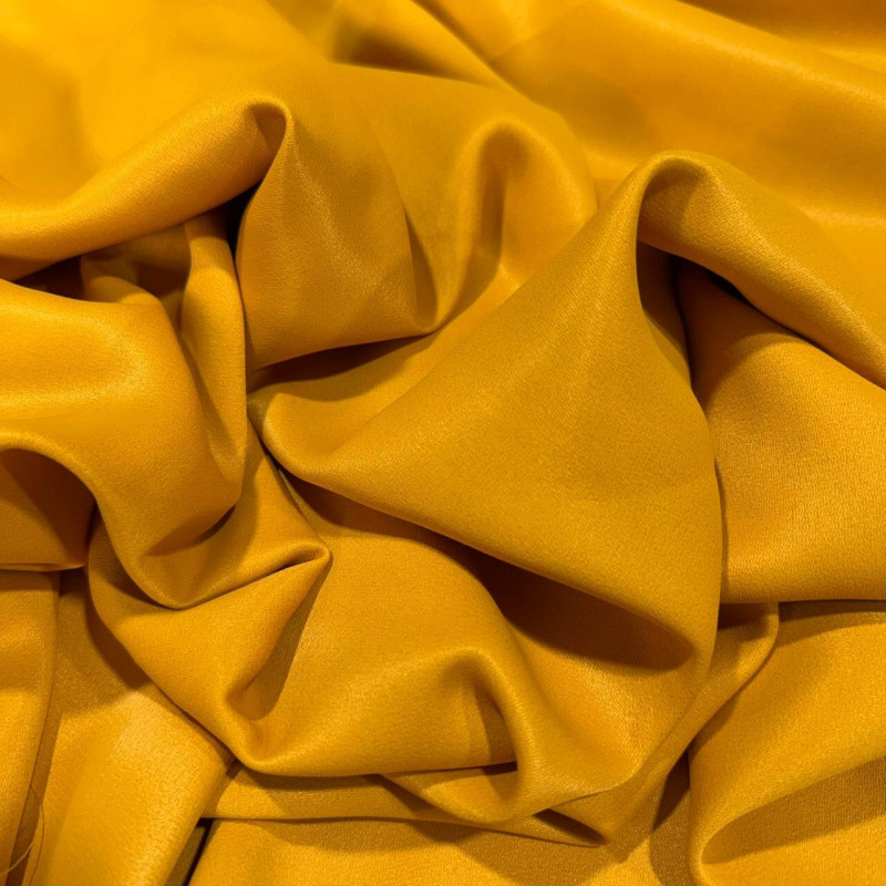 CREPE PATOU DE ACETATO - MOSTARDA