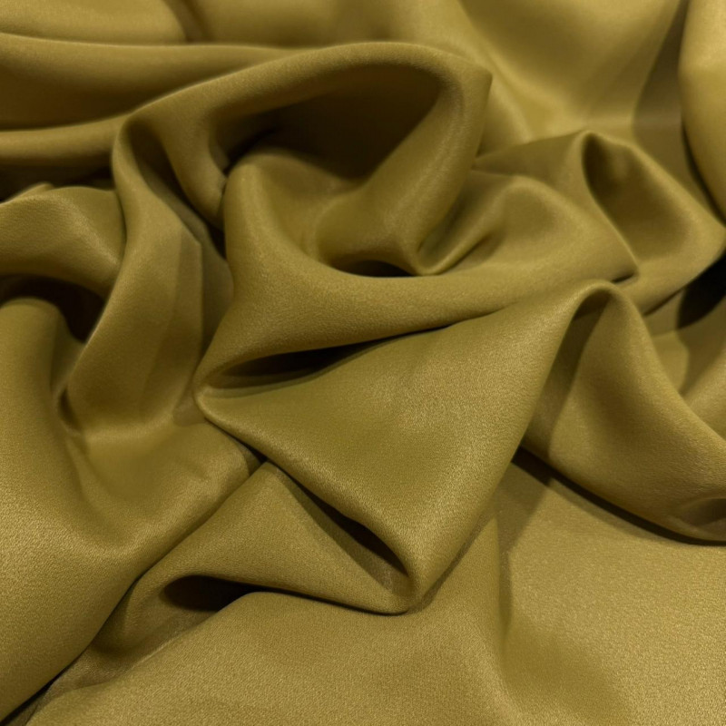 CREPE PATOU DE ACETATO - OLIVA