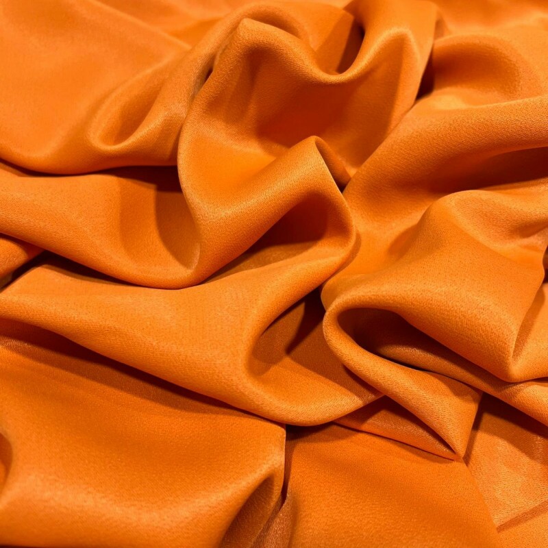 CREPE PATOU DE ACETATO - TANGERINE CREPE PATOU DE ACETATO - TANGERINE
