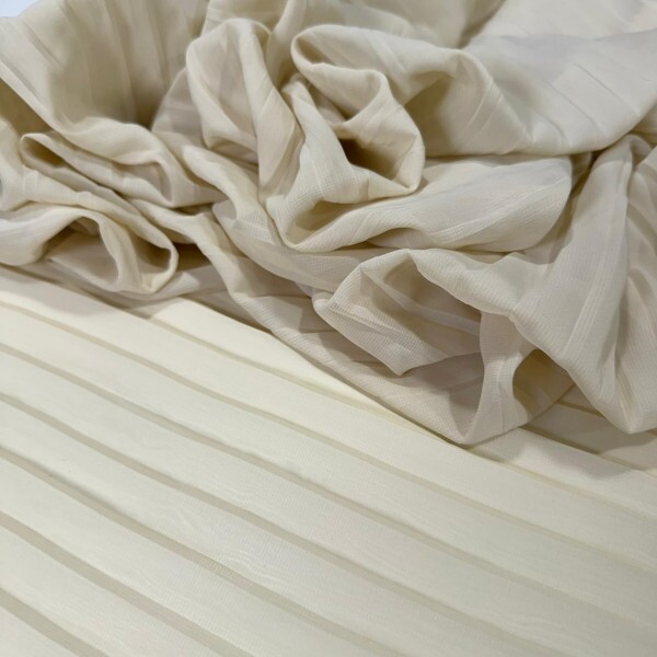 MUSSELINE PLISSADA - CHAMPANHE