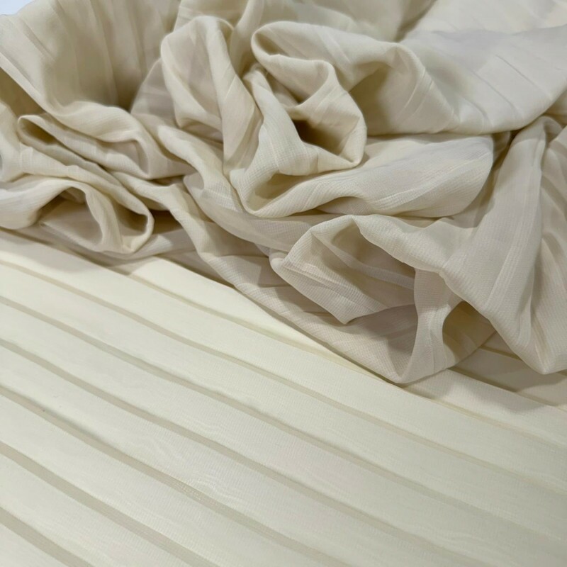 MUSSELINE PLISSADA - CHAMPANHE