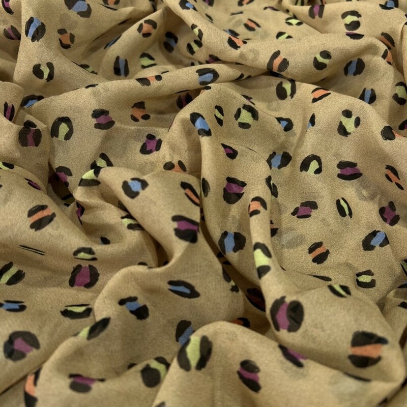 GEORGETTE DE VISCOSE ANIMAL PRINT