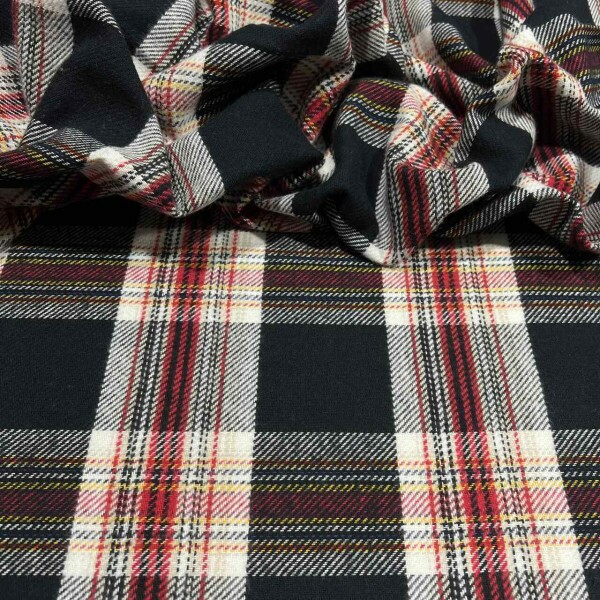 TWEED DE ALGODÃO XADREZ - 100%ALGODÃO