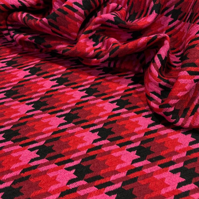 TWEED DE ALGODÃO - PIED DE POULE