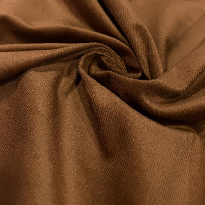 VELUDO COTELÊ DE ALGODÃO ENCORPADO - CARAMELO INTENSO