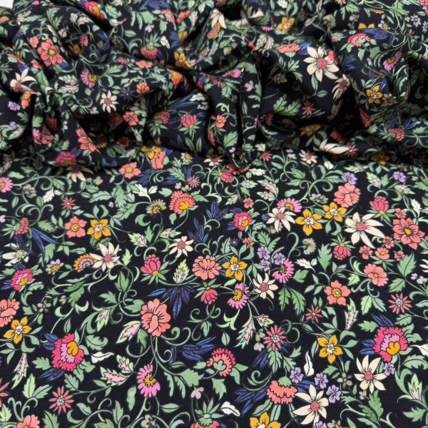 VISCOSE LIBERTY - FUNDO PRETO