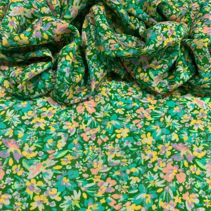 VISCOSE LIBERTY VERDE - FILETADO DE LUREX