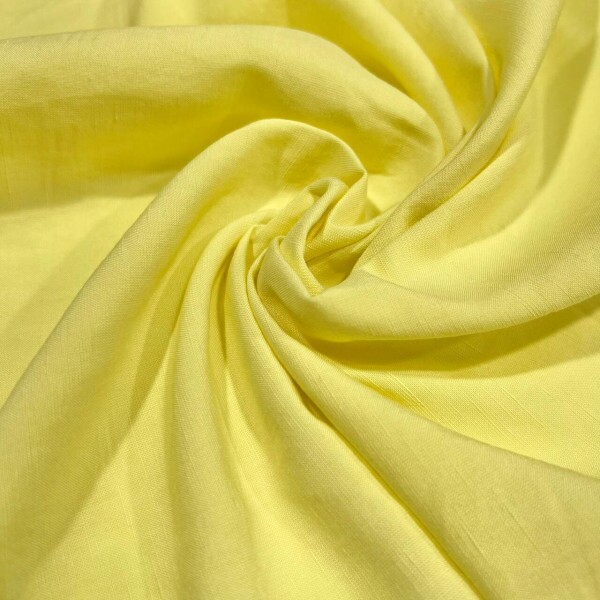 VISCOSE LINO AMARELO PASTEL - 53%VISCOSE 33%LINHO 14%POLIÉSTER