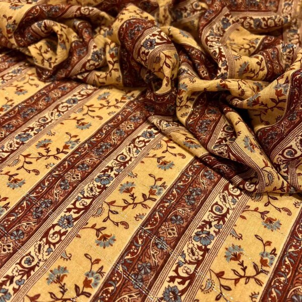 VISCOSE LISTRADO STYLE BOHO - FILETADO DE LUREX