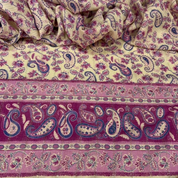 VISCOSE PAISLEY  - QUADRO BARRADO 1,20mt
