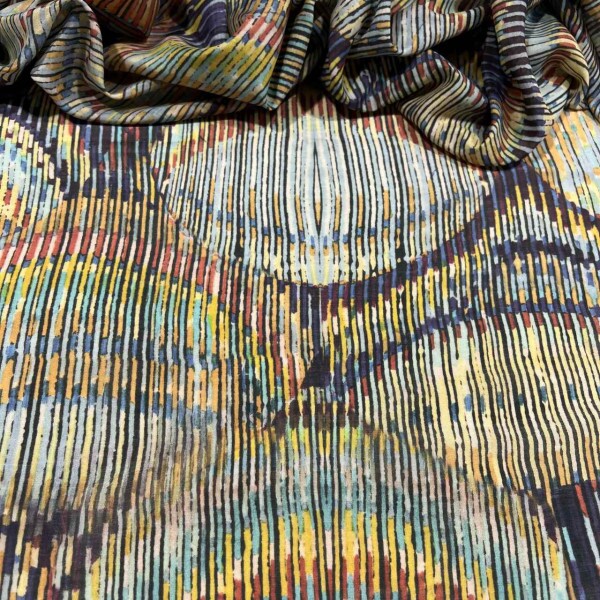 VISCOSE com SEDA ITALIANA - MOSAICO