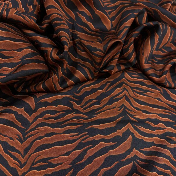 VISCOSE ENCORPADA ACETINADA - ZEBRA MARROM